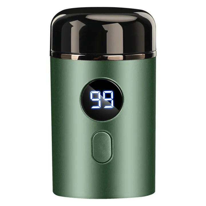 Eléctrica para Barba, afeitadora facial, miniafeitadora de Bajo Ruido, facial para Viajes afeitadora, afeitado en la Oficina, Coche, camping, Green - 1