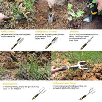 Herramienta De Jardín Con Mango Ergonómico Trowel Rake Cultivador Rastrillo Para Transplantar Plantas En Jardín Y Campo - details 3