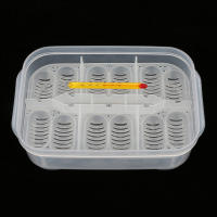 Caja De Incubador Para Huevos De Serpientes Geckos L Lagartos Con Termómetro 12 Grillas Herramienta Esencial Para Terrarios - details 2
