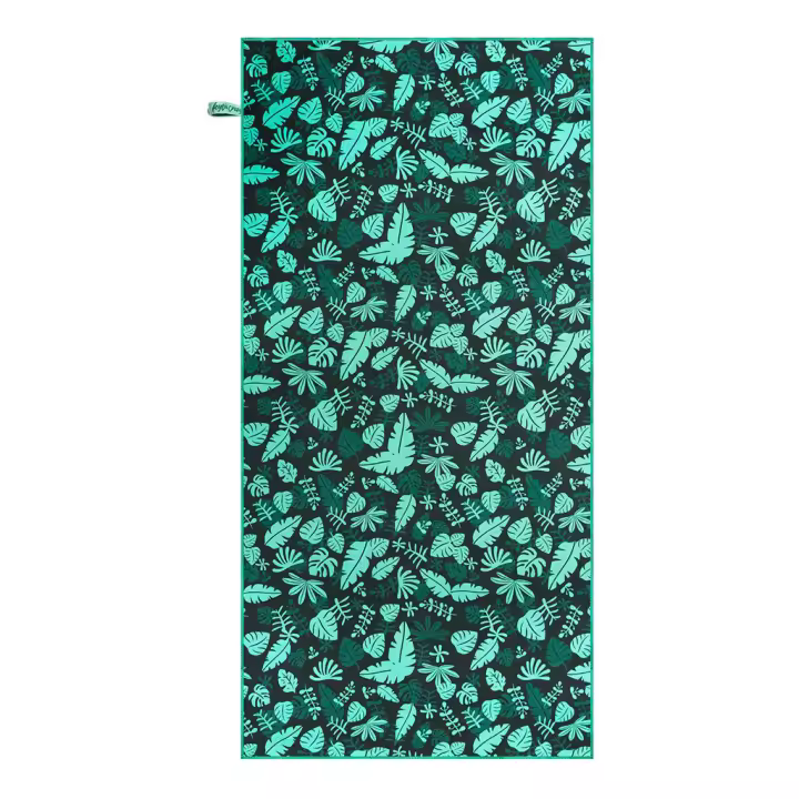 Toalla Microfibra,Toalla de gimnasio y fitness o uso en playa, 70 X 140 cm, Ligera y Secado rápido, Toalla de Baño con diseño original "Jungla" - 1