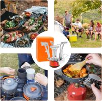 Estua de gas para camping, portáil, resistant to Viento, para mochileros, 3000 W, Estua de camping with Caja de Transporte, Estua de gas para acampar al Aire Libre para Cocinar, senderismo - details 2