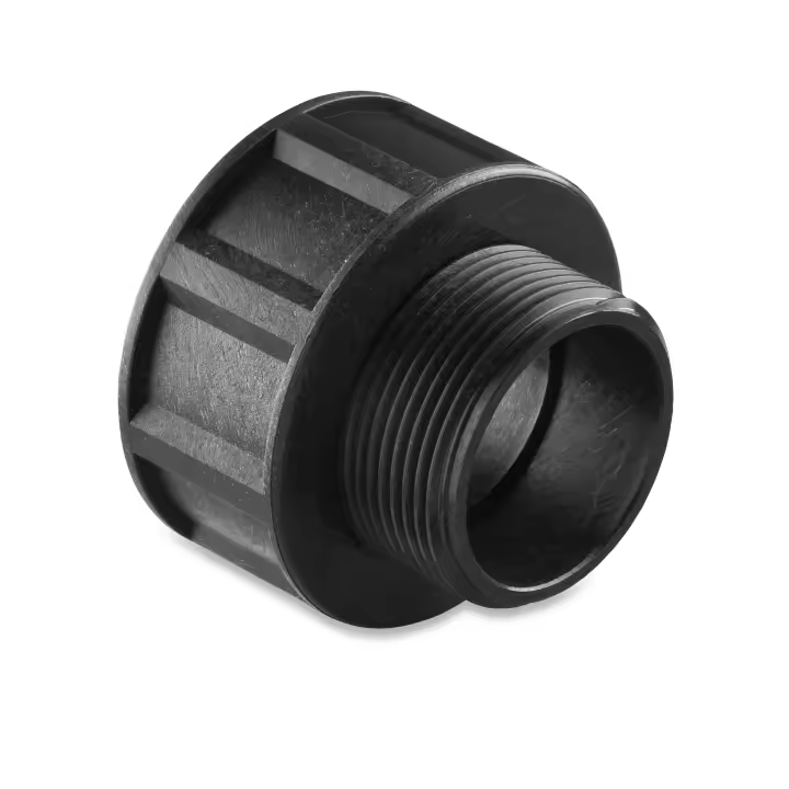 Abrisa - Adaptador Universal para bidones, Negro 1" - 3/4" - Accesorio perfecto para tus contenedores de agua. - 1