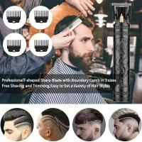 Recortadora de pelo eléctrica para hombres, afeitadora inalámbrica de 0mm, multifunción, Buda, dragón, Barbero, tipo T, Kit de peinado de corte, recargable por USB - details 0