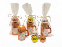 Pack de 10 Velas Aroma canela con Bálsamo de Labios en Bolsa de Regalo y pegatina de agradecimiento - Regalos para Invitados de Boda, comuniones, bautizos, aniversarios, cumpleaños - details 3