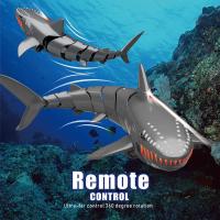 Tiburón teledirigido de juguete, Barco de RC de 2.4GHz, simulación de tiburón de Control Remoto,Juguete de tiburón acuático,Juguete de Piscina Regalo para 6+ Años Niño Niña - details 6