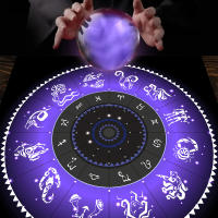 Mantel De Taro Con Doce Constelaciones Y Cielo Estrellado 1pc Decoración De Juego De Tarot Estilo Moderno Poliéster 100% - details 21