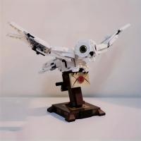 Bloques De Construcción De Búho Hedwig Del Mundo Mágico Disney MINISO Modelo De Animal Para Niños Y Adultos Regalo De Cumpleaños - details 0