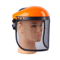 Casco De Seguridad Para Jardín Con Máscara Protectora De Red Completa Para Trimmer De Grama Protección Forestal Y Madera - details 5