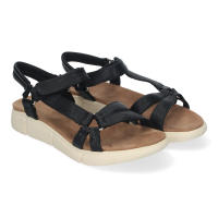 Davinia Shoes Sandalias Planas de Mujer, Comodas y Elegantes, Diseño Moderno con Tiras Cruzadas en la Pala y Cierre Comodo de Velcro. Shoes&Blues.es AD-3261-Negro - details 0