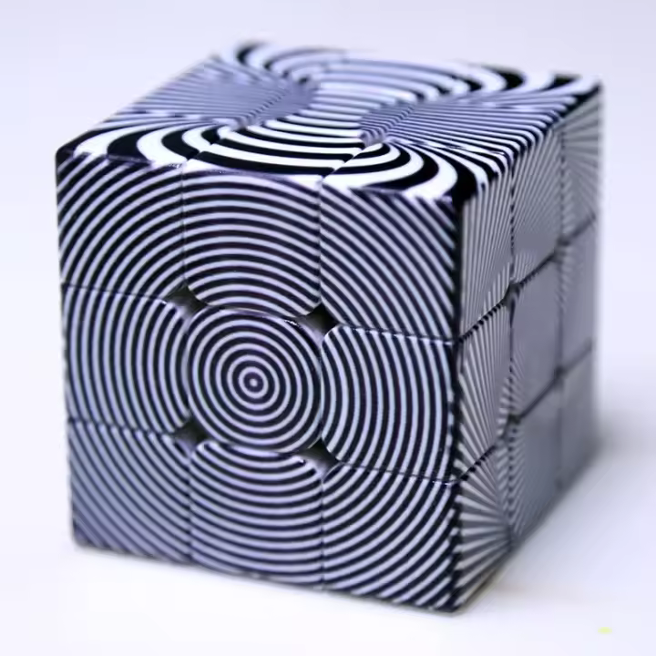 Cubo Mágico 3x3x3 Personalizado Juguete Educativo De Alivio Del Estrés Para Niños Y Adultos Material Plástico Magnético - 1