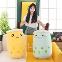 Almohada De Té De Burbuja Gigante 22-70cm Peluche Squishy Con Boba Bebida De Frutas Y Helado Decoración Para Regalo - details 13