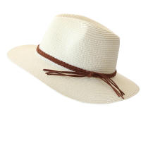 Sombrero De Paja Panamá Ancho Para Hombres Y Mujeres Protección Solar Verano Playa Sombrero De Paja UPF Con Protección UV - details 20