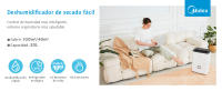 MIDEA Deshumidificador 20L Silencioso hasta 50 m2 / 100 m3 - Deshumificador electrico de humedad 20 litros con depósito extraible - Desumificador pequeño bajo consumo dehumidificador - details 0