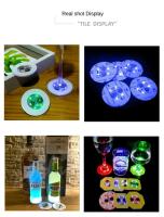1-200PCS Luz LED Para Tapetes De Vino Pegatinas Brillantes Para Botella De Vino Decoración Para Bar Bodas Y Fiestas Novedades Iluminación Fuente De Alimentación: Pilas Tipo De Pilas: Botón Material Del Cuerpo: ABS Fuente De Luz: Bombillas LED - details 8