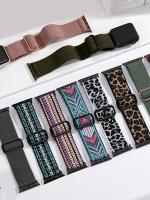 Correa De Tela Solo Loop Para Apple Watch Compatible Con Series 8 7 6 5 4 SE Adecuada Para Hombres Y Mujeres Disponible En Diferentes Colores - details 1