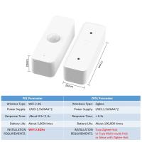Sensor De Movimiento Infrarrojo Zigbee WiFi Tuya Para Seguridad En El Hogar Compatible Con Alexa Y Google Home Detector De Cuerpo Humano - details 6