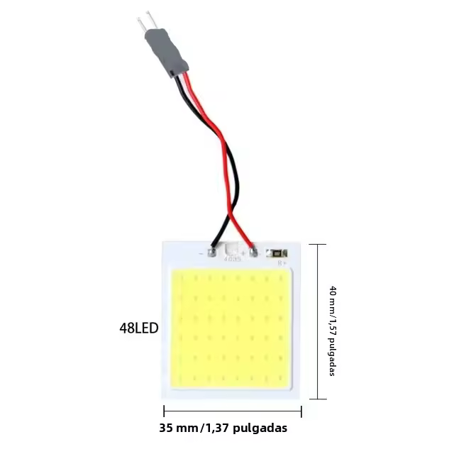 4 PCS Accesorios Para Interior De Coche Luz LED T10 18/24/48 SMD 4W 12V COB Panel De Luz Para Coche Luz De Maletero - 1