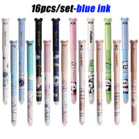 Juego De 16 Rotuladores Gel Borrables Astronauta Conejo Panda Cachorro 0.5mm Tinta Azul/Negra Para Escuela Y Oficina - details 3