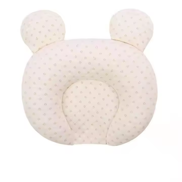Soft Baby Nursery Pillows Unisex Newborns Head Shaping Infant Support Sleeping Head Sleep Pillows With Bear Ears - 1