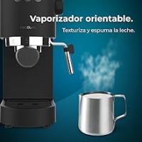 Cafetera Express Cecotec Cafelizzia Fast 1350 W, Thermoblock, ForceAroma de 20 bares, Vaporizador Orientable, Brazo Doble, Bandeja Calienta Tazas, Depósito de Agua Extraíble, Color Negro - details 4