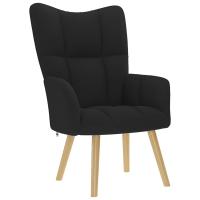 vidaXL Sillón de relax de tela negro - details 0