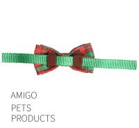 Accesorios Para Mascotas Serie Navidad Collar De Navidad Con Nudo Flor Triangular Para Gatos Y Perros Añade Un Ambiente Festivo - details 5