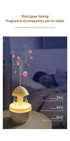 Nuevo humidificador rotatorio de lluvia de medusas con luces de colores, atomización ultrasónica, humidificación por gotas de lluvia, máquina de aromaterapia con forma de nube y seta. - details 10