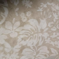 LaFábricadelasTelas - Falda Mesa Camilla Rectangular y redonda  Loneta estampada flores y hojas algodón color beige . Faldón Faldilla enagüilla. - details 5