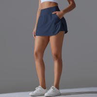 Falda De Yoga Deportiva Al Aire Libre Talla Alta Transpirable Ropa Deportiva Para Badminton Y Tenis Falda Deportiva Activa Fitness Corta Para Mujer - details 9