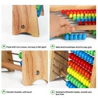 Juguete Educativo De Madera Clásico Para Contar 100 Cuentas Juguetes De Matemáticas Para Preescolar Montessori Aritmética Abacúscito Regalo Para Niños Y Niñas De 3 a 6 Años - details 3