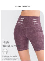 Pantalones cortos de Yoga para mujer, pantalones de camuflaje, cintura alta, ajustados, para gimnasio, Fitness, correr, mallas deportivas, medias de secado rápido S M L XL 2XL - details 31