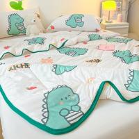 Edredón De Verano Con Estampado De Dinosaurio Suave Y Amigable Con La Piel Fácil De Lavar Máquina Edredón De Poliéster 100% Para Adultos - details 8