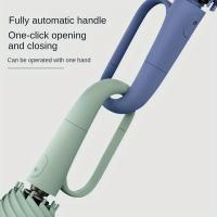 Paraguas Automático De Dos Propósitos Resistente Al Viento Y a La Lluvia UV Resistente Con Hebilla De Anillo Portátil Para Exteriores Para Adultos Tamaño 48-53cm - details 4