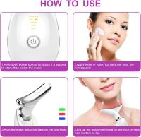 Masajeador Facial Y De Cuello Anti-Aging Con 3 Luz - Dispositivo De Rejuvenecimiento De Piel Con Modos Rojo/Azul/Blanco Instrumento De Belleza De Elevación Para El Hogar - details 2