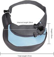 Bolsa de mensajero para perros, bolsa portamascotas, bolsa de hombro de malla transpirable para mascotas pequeñas, bolsa manos libres para gatos y perros para viajar - details 1