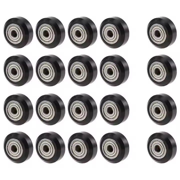 20 poleas de rueda de plástico POM con ranura 625ZZ, piezas de impresora 3D, engranaje tensor redondo, parte V, accesorios de impresora 3D - 1