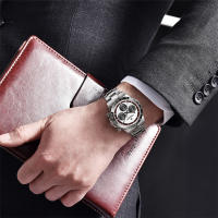 Reloj Deportivo Para Hombre PAGANI DESIGN V2 40MM Cuarzo Vidrio De Zafiro Luminoso Cronógrafo Acero Inoxidable Resistente Al Agua - details 13