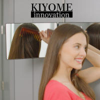 Espejo Tridimensional De 360 Grados Con LED Y Iluminación Para Maquillaje Y Peluquería Ajustable Para Auto Estilización Y Corte De Pelo - details 7