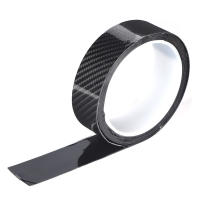 Película Protectora De Fibra De Carbono Negra Para Puertas De Coche Antirayones Adhesivo Accesorio De Coche - details 1
