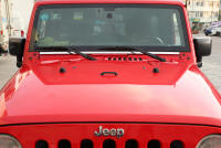 Soporte De Manija De Capó Para Jeep Wrangler TJ 1997-2006 JK 2007-2018 ABS Negro Accesorios Exteriores De Coche Soporte De Wiper Nozzle Lado Frontal - details 1