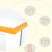 Bumper De Seguridad Para Bebés 2M Protección Infantil Anticolisión Línea De Guardia Para Mesas Y Muebles Material NBR Edad Recomendada 0-6m a 7-12Y - details 3