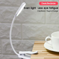 Luz De Lectura LED 7 Luces Recargable USB Con Clip Flexible 3 Niveles De Luz Cálida Y Fría Portátil Para Lectura Nocturna - details 7