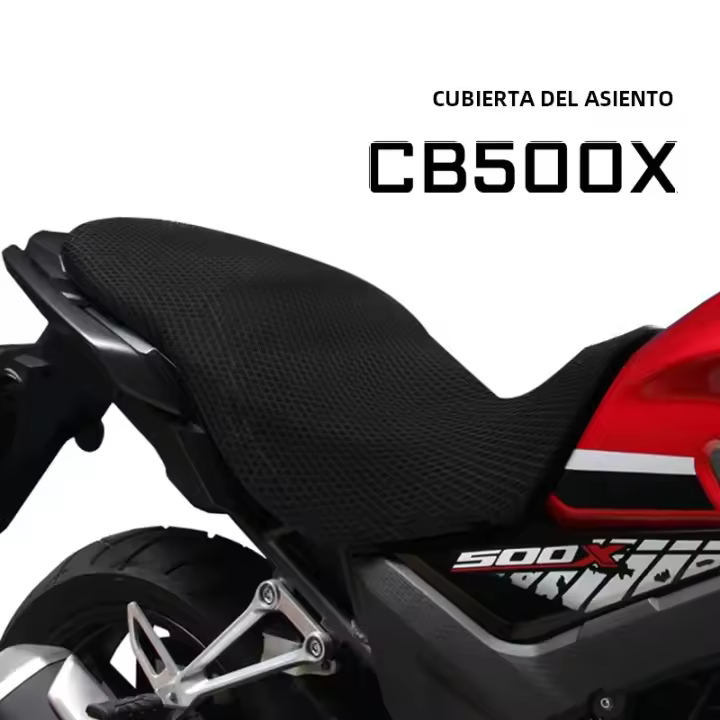 Cubierta De Asiento Para Motocicleta Protección De Cuero Malla 3D Antideslizante Y Anti-Quemaduras Para Honda CB500X CB500 X CB 500 X Accesorios De Sillín - 1