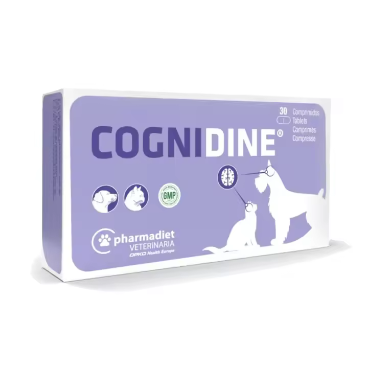 Cognidine 30 comprimidos suplemento neurológico para perros y gatos Pharmadiet - 1