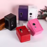 Mini cajas fuertes de Metal para el hogar, hucha creativa, caja de seguridad para llaves, decoración de escritorio, almacenamiento de llaves - details 1