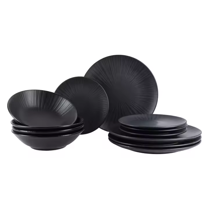 Vajilla 12pzs plato llano 26cm plato hondo 20cm plato de postre 19cm Moods San Ignacio - 1
