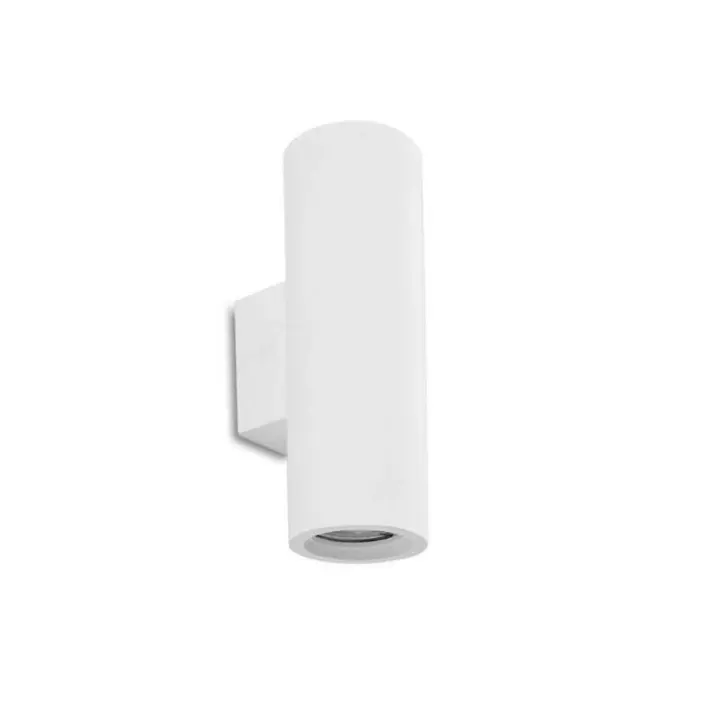 Aplique de Pared Cilindro de Aluminio Moderno con Dos Casquillos GU10 Luz Arriba y Abajo para Pasillo Salón - 1