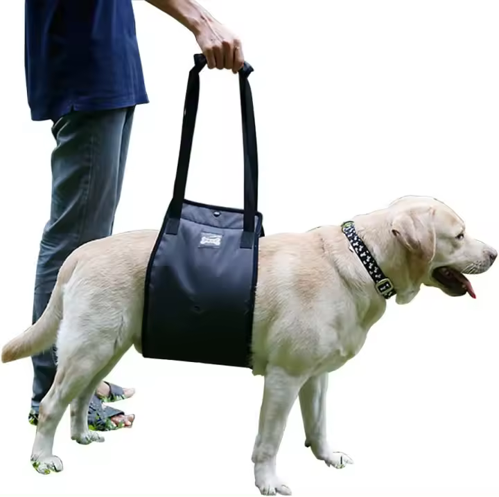 Dog Lifting Harness Sling Assist Canine Aid Pet Support for Medium to Large Dog Legs on Hind Leg (XL, Black) - 1