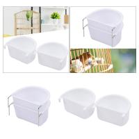 Tazón De Alimentos Para Pájaros 2 Piezas Fácil De Instalar Accesorio De Jaula Para Pequeños Animales Budgie Periquito Lorí Lovebird - details 3