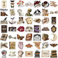 50pcs Pegatinas De Academia Oscuro Aesthetic Anime Para Laptop Cuaderno Teléfono Decoración Vintage PVC Impermeable Para Jóvenes De 14 Años Y Más - details 10